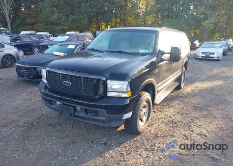 2003 Ford Excursion Limited из США, поврежденный, VIN 1FMSU43P93EC70666